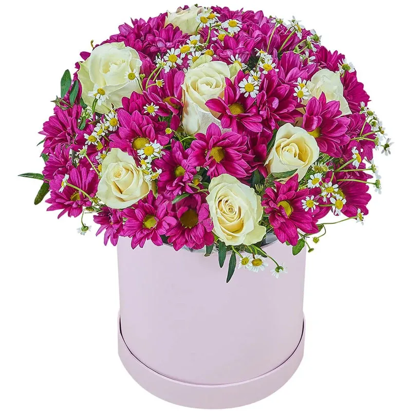 Цветы в коробке Очарованная любовь